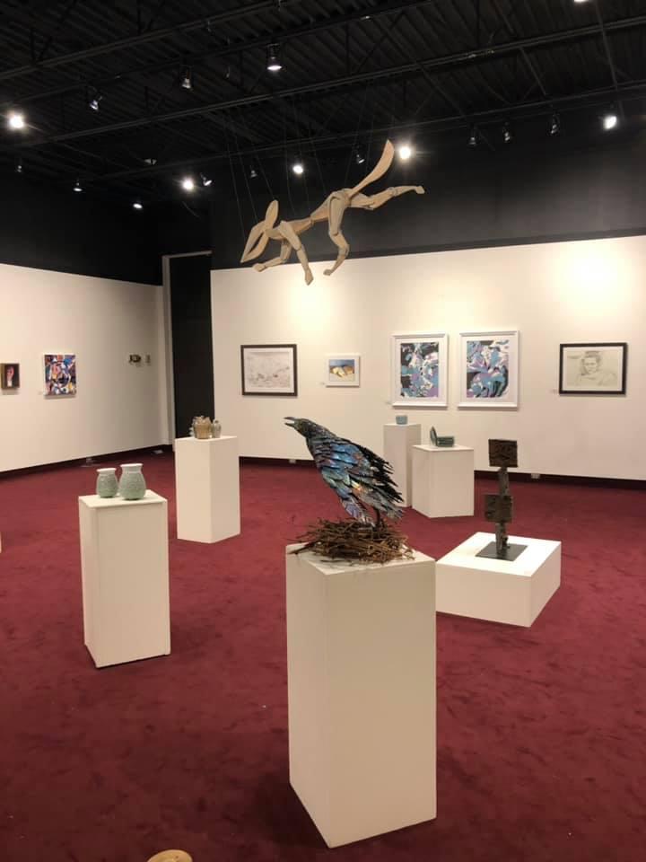 Image of Art Center Art Gallery with CMU Student Work